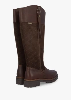 Ingrid Dark Brown Leather Knee High Boots