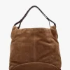 Inhobo Brown Suede Slouchy Hobo Bag