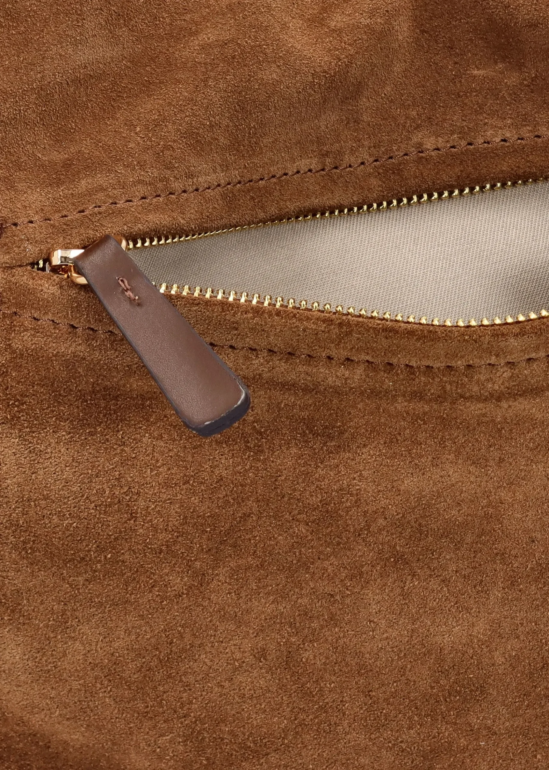 Inhobo Brown Suede Slouchy Hobo Bag