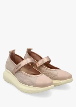 Isaura Nude Sporty Ballerina Pumps