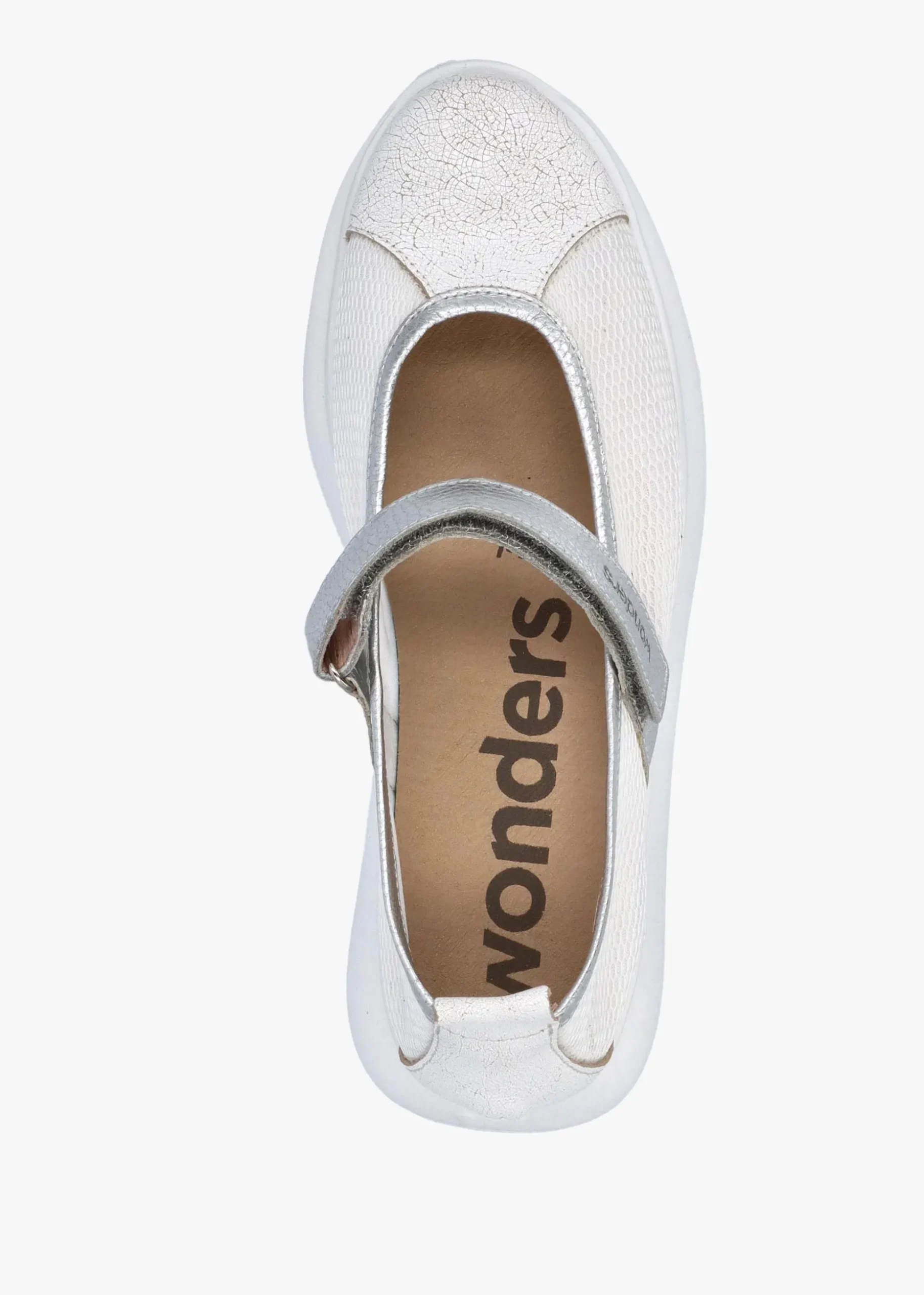 Isaura Off White Sporty Ballerina Pumps