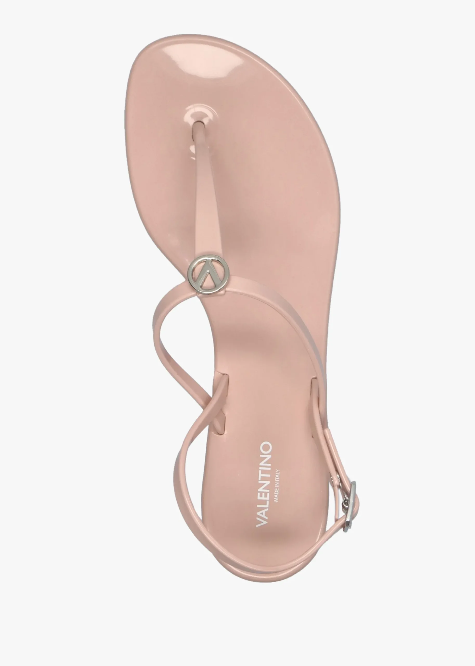 Jally Pink Toe Post Logo Sandals