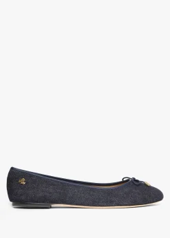 Jayna Blue Denim Ballet Pumps