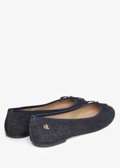 Jayna Blue Denim Ballet Pumps