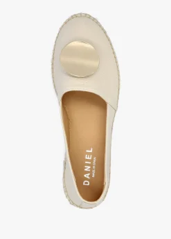 Jessie Cream Leather Espadrilles