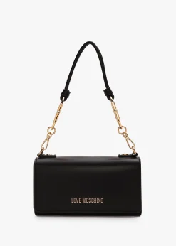 Jewel Flapover Nero Shoulder Bag