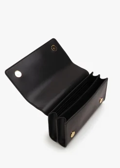 Jewel Flapover Nero Shoulder Bag