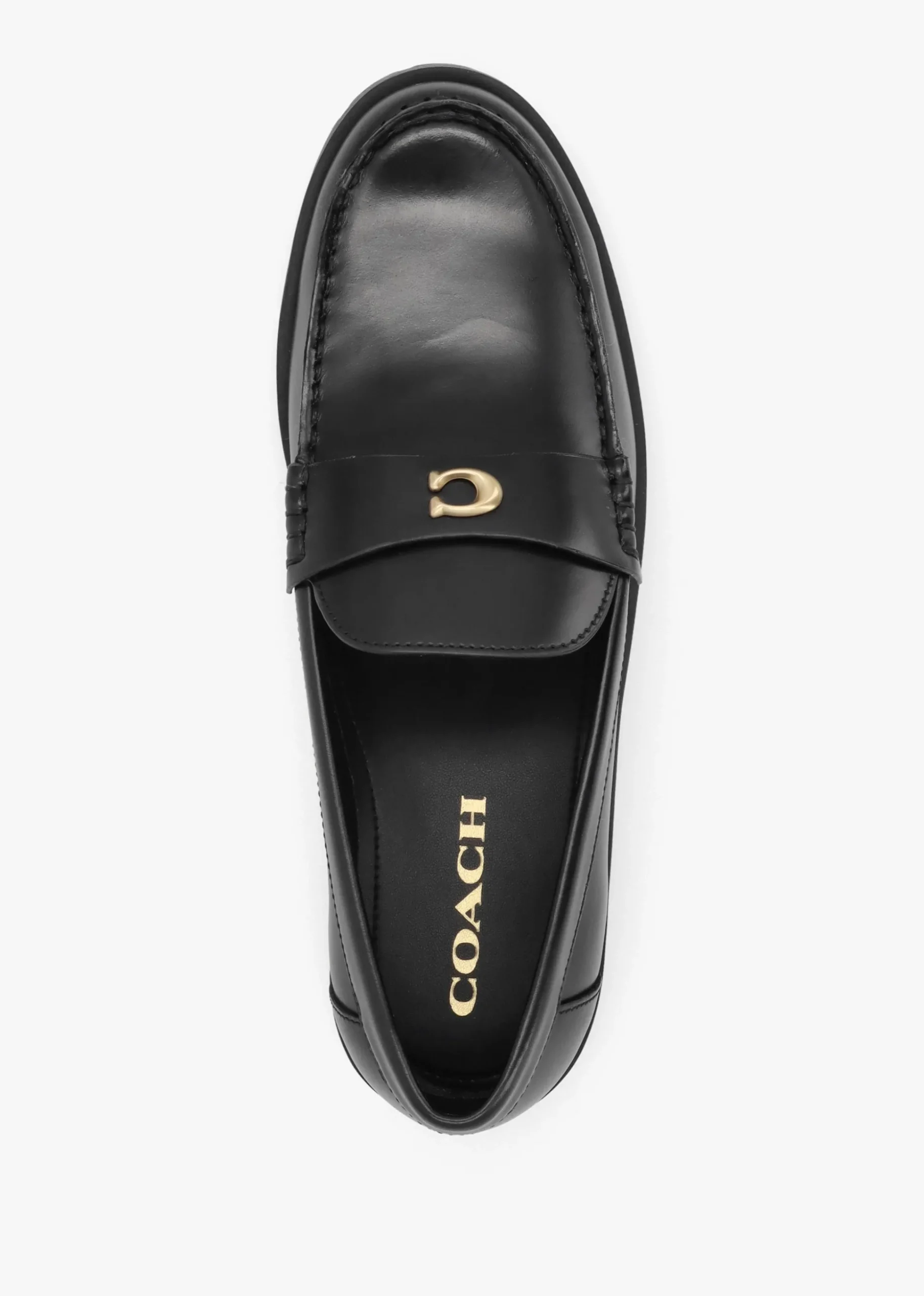 Jocelyn Black Leather Loafers