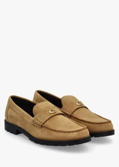 Jocelyn Lion Suede Loafers