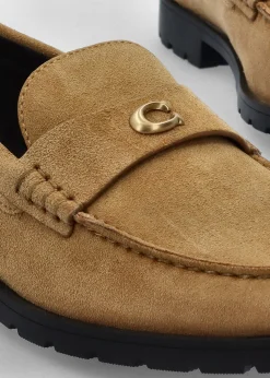 Jocelyn Lion Suede Loafers