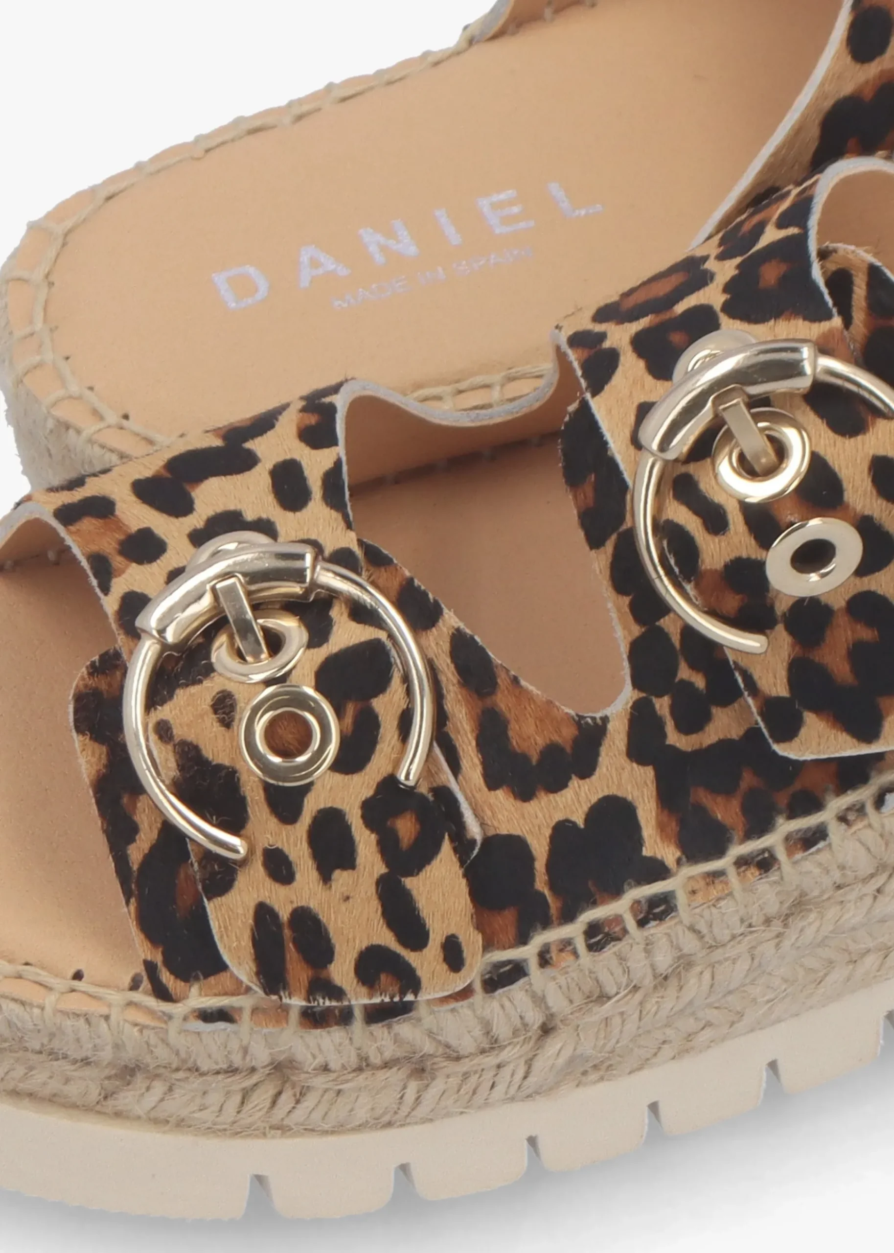 Jools Leopard Pony Hair Flatform Espadrille Mules