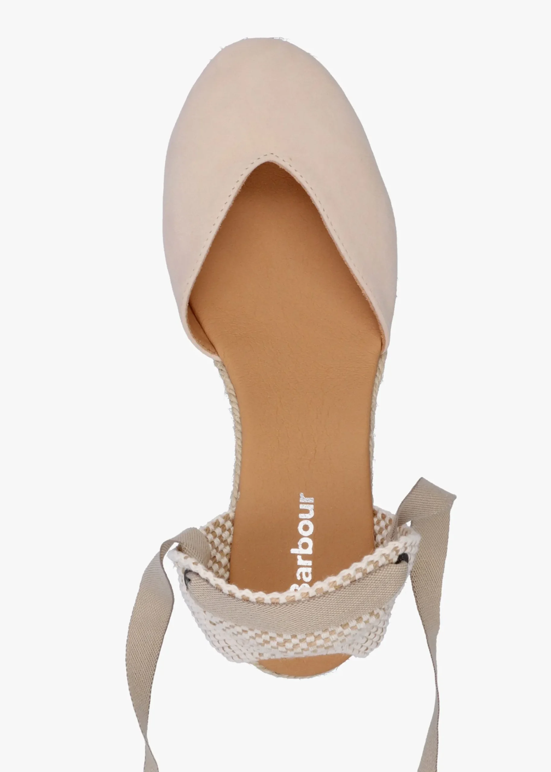 Juana Beige Suede Wedge Espadrilles