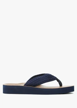 Kelburn Navy Toe Post Flip Flops