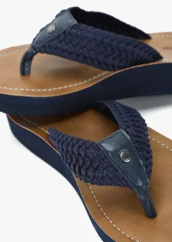 Kelburn Navy Toe Post Flip Flops