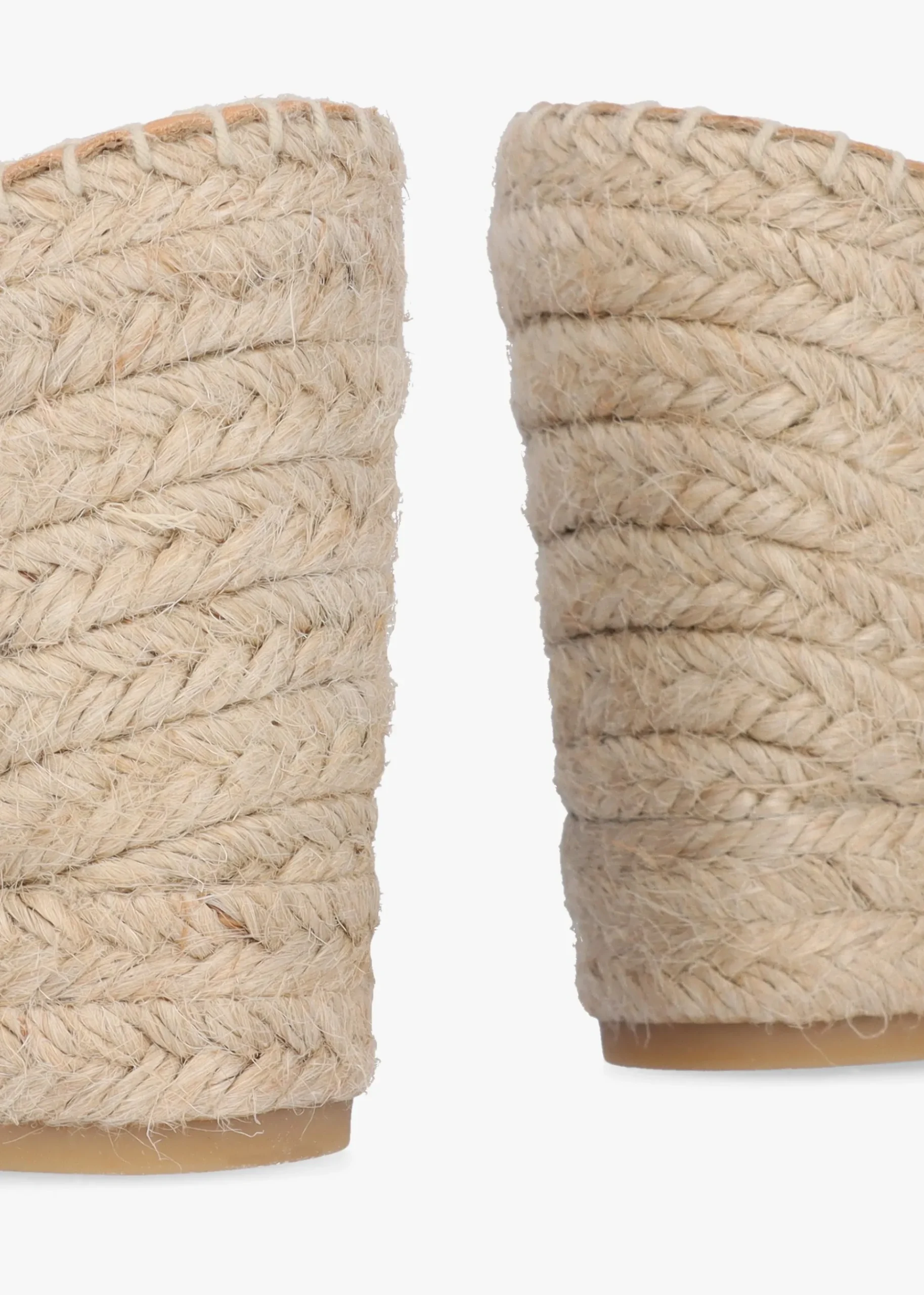Kris Nude Suede Wedge Espadrille Mules