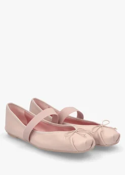 Kristen Pink Leather Ballet Pumps
