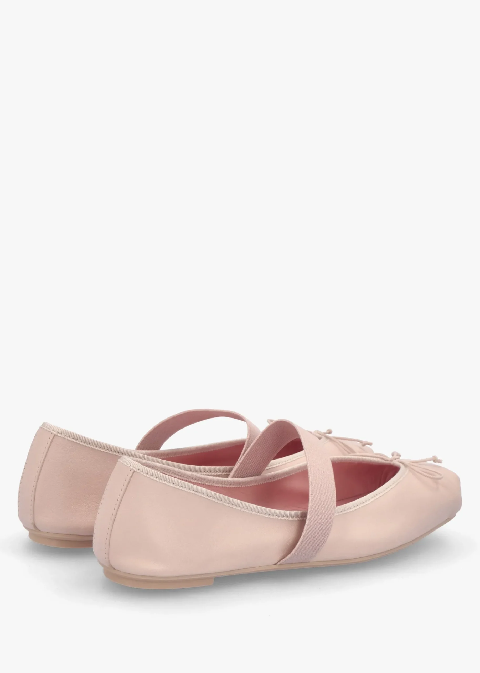 Kristen Pink Leather Ballet Pumps