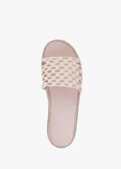 Kule Cream Knotted Woven Mules