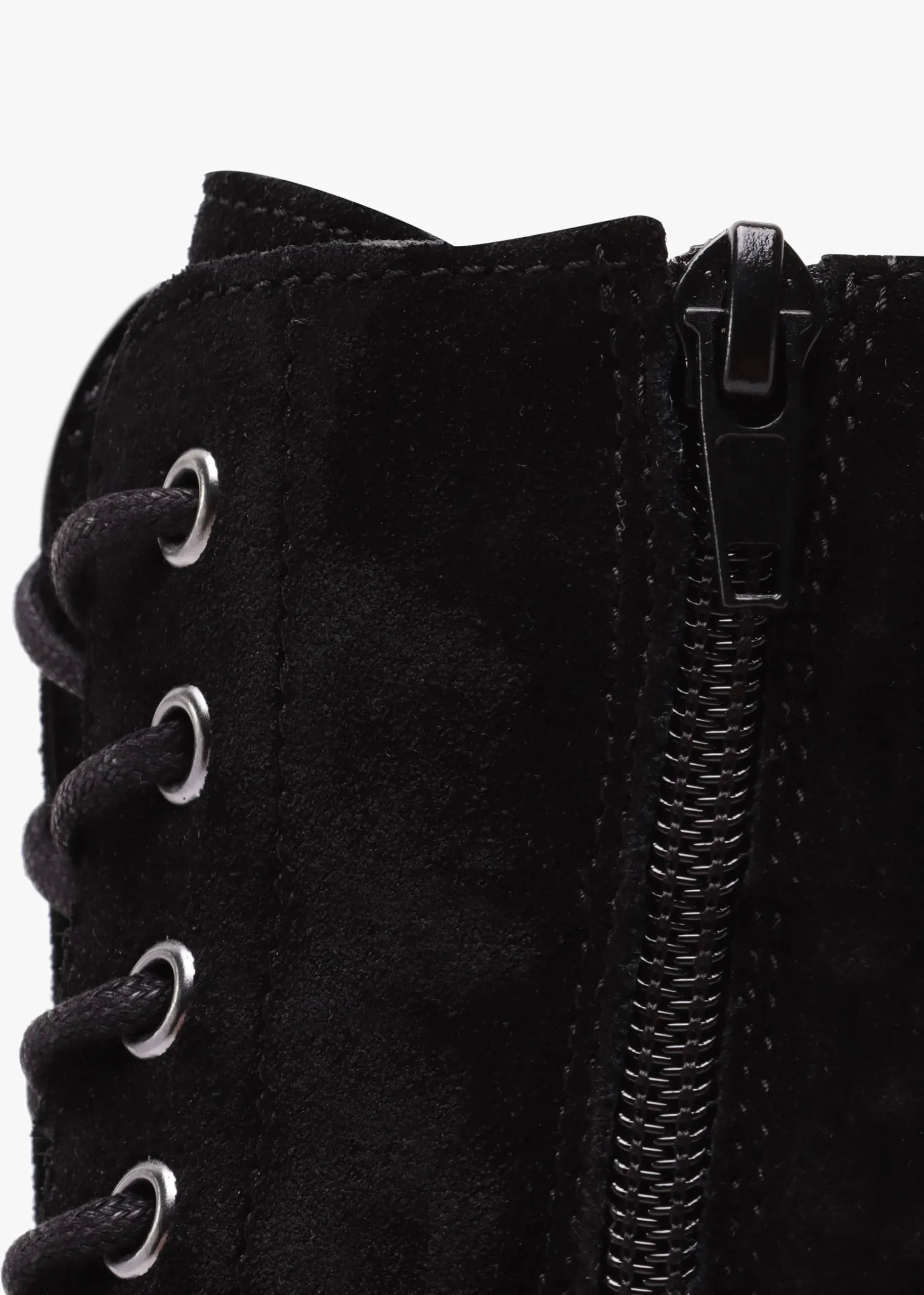 Lacie Black Suede Lace Up Ankle Boots