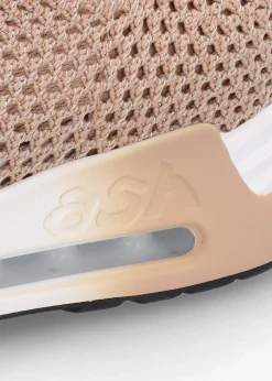 Laika Knitted Lurex Sand Gold Trainers