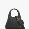 Lana 23 Black Leather Shoulder Bag