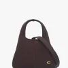Lana 23 Brass Maple Leather Shoulder Bag
