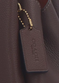 Lana 23 Brass Maple Leather Shoulder Bag