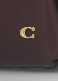 Lana 23 Brass Maple Leather Shoulder Bag