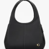 Lana Large Black Leather Shoulder Bag