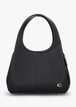Lana Large Black Leather Shoulder Bag