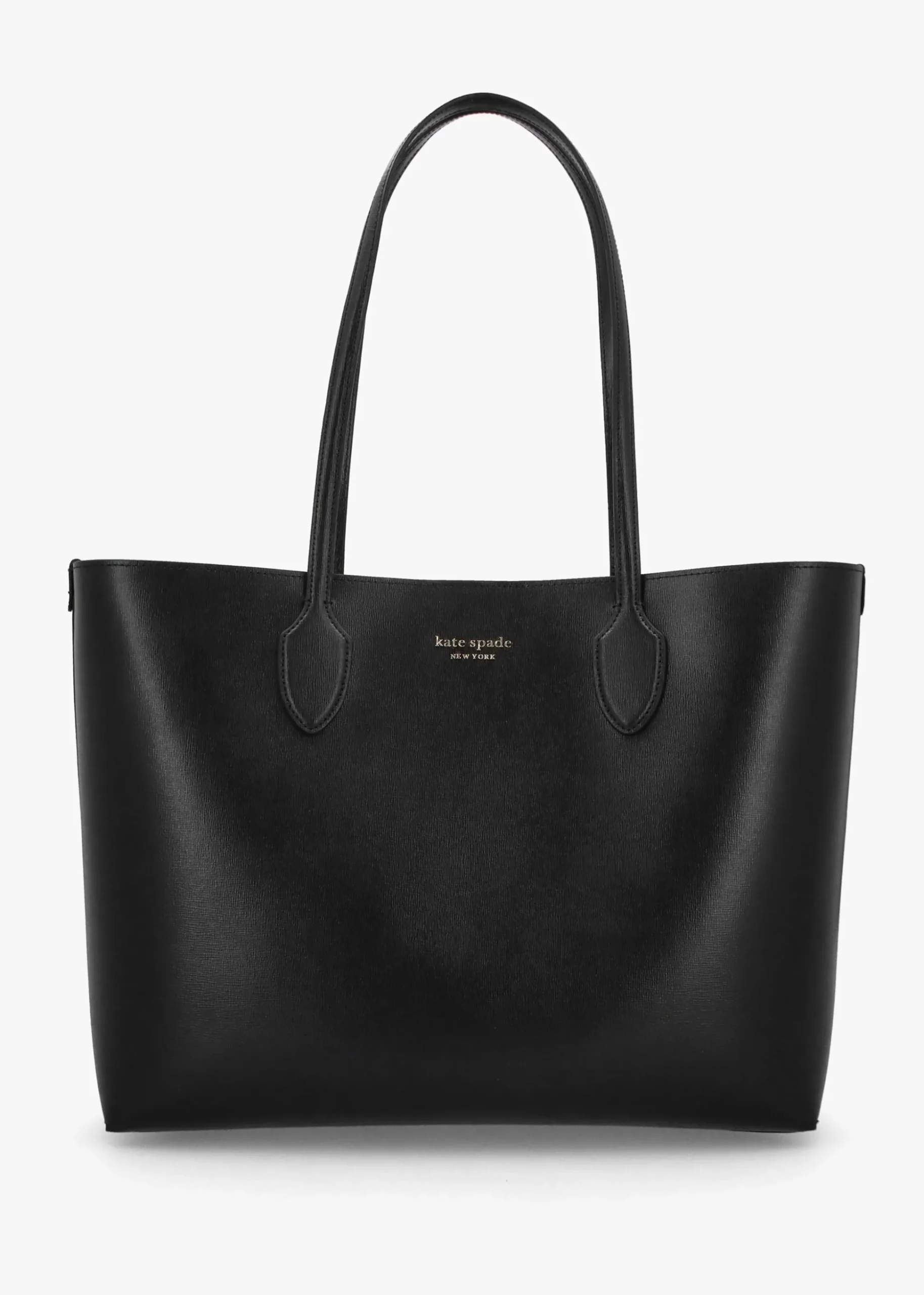Large Bleecker Black Leather Tote Bag