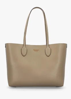 Large Bleecker Timeless Taupe Leather Tote Bag