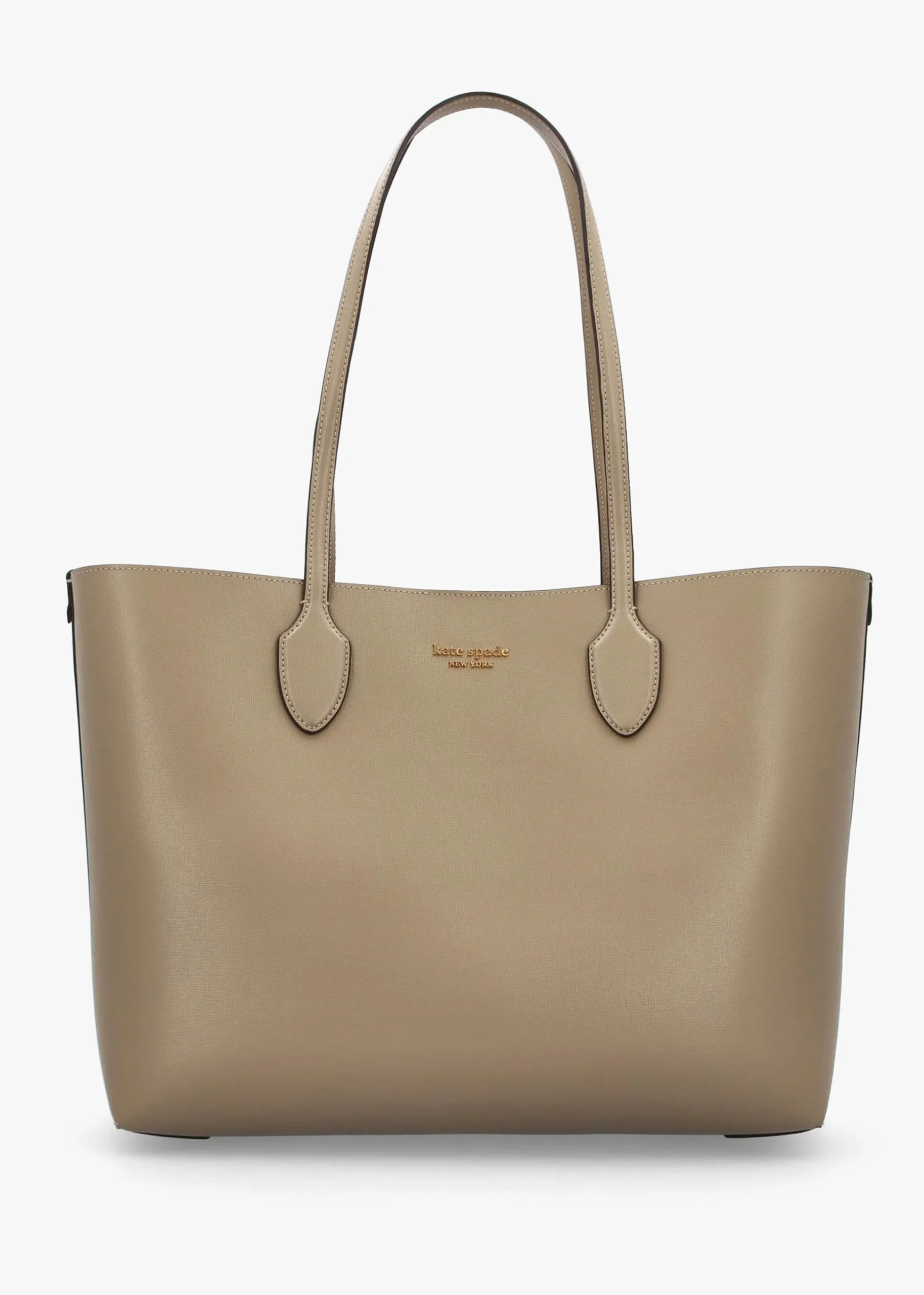 Large Bleecker Timeless Taupe Leather Tote Bag