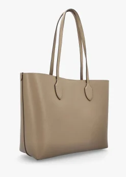 Large Bleecker Timeless Taupe Leather Tote Bag