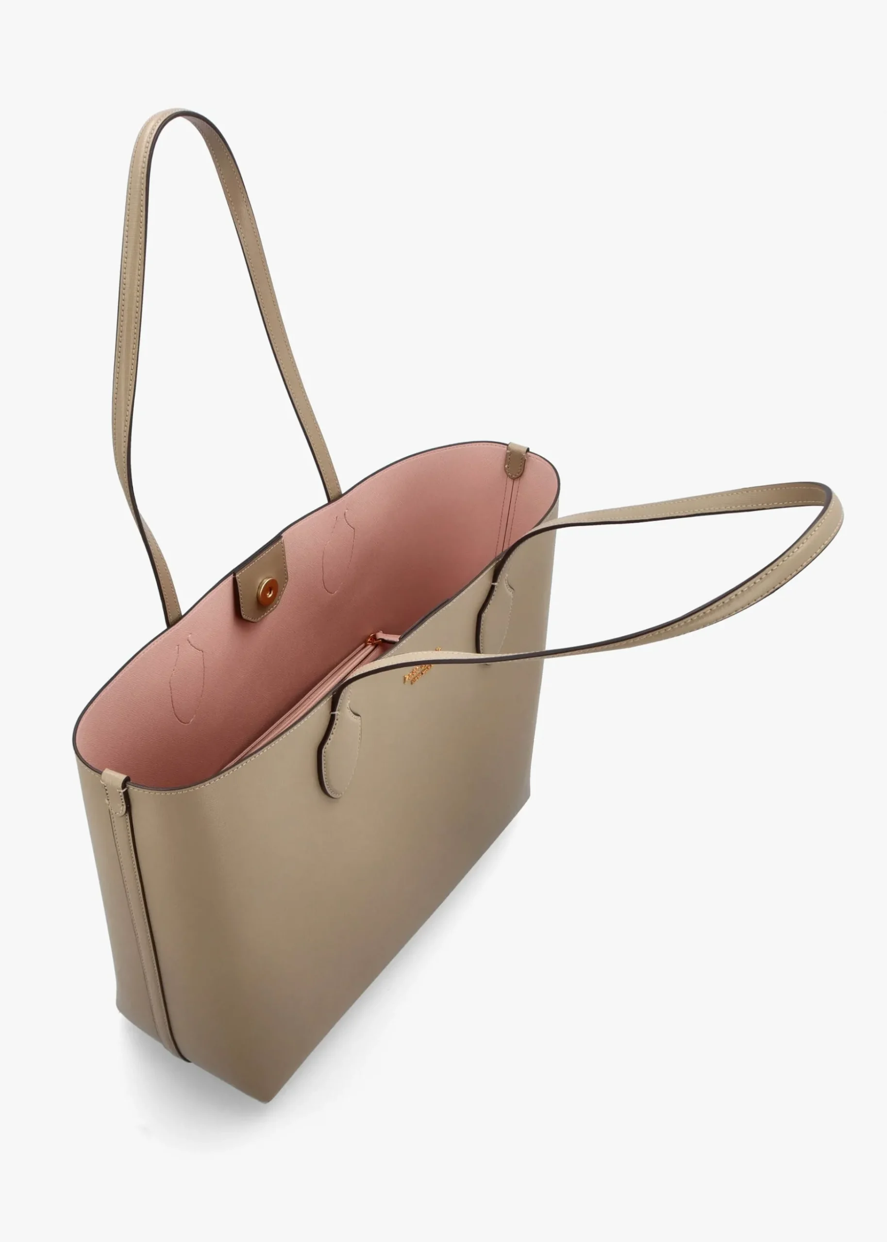 Large Bleecker Timeless Taupe Leather Tote Bag