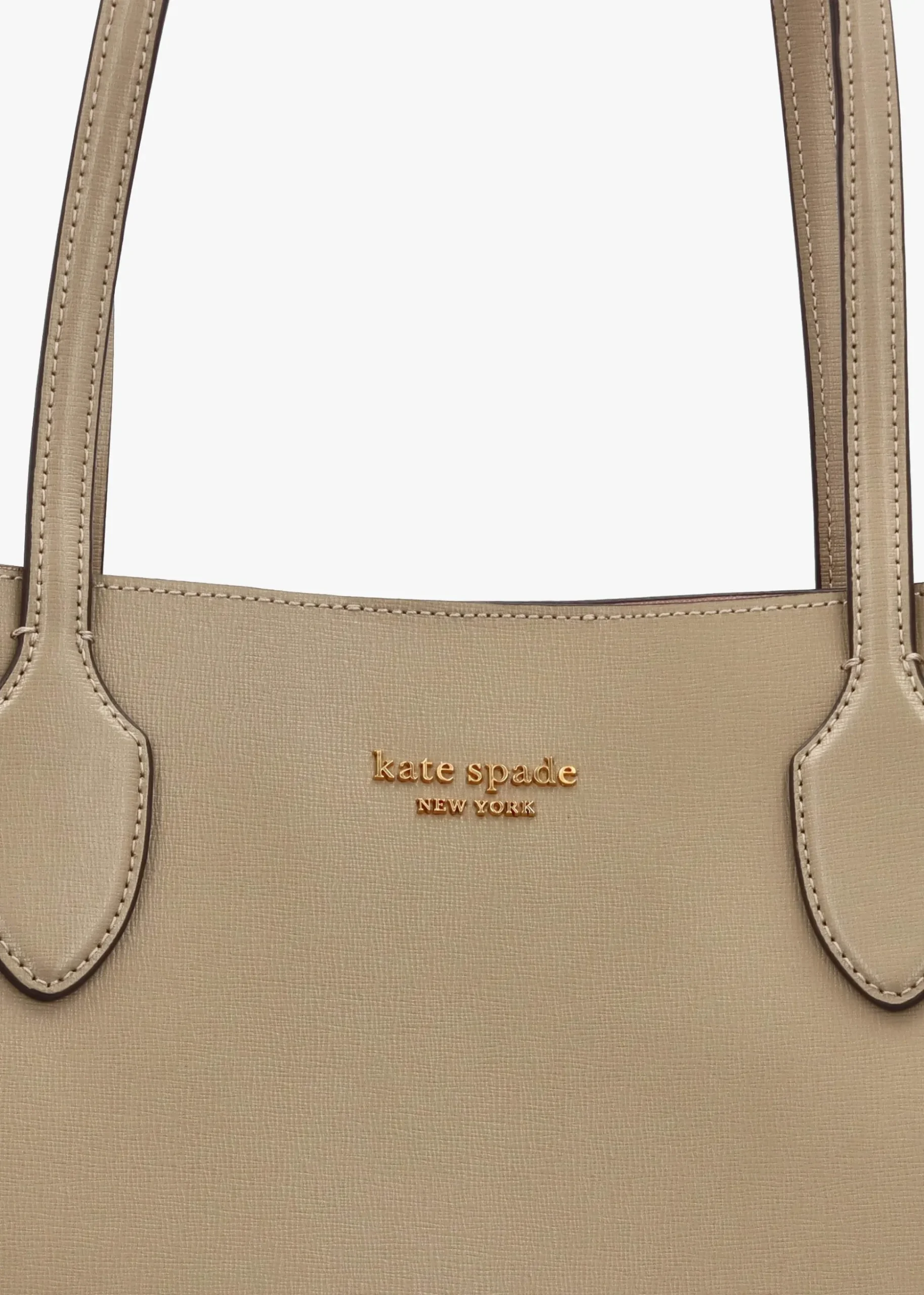 Large Bleecker Timeless Taupe Leather Tote Bag