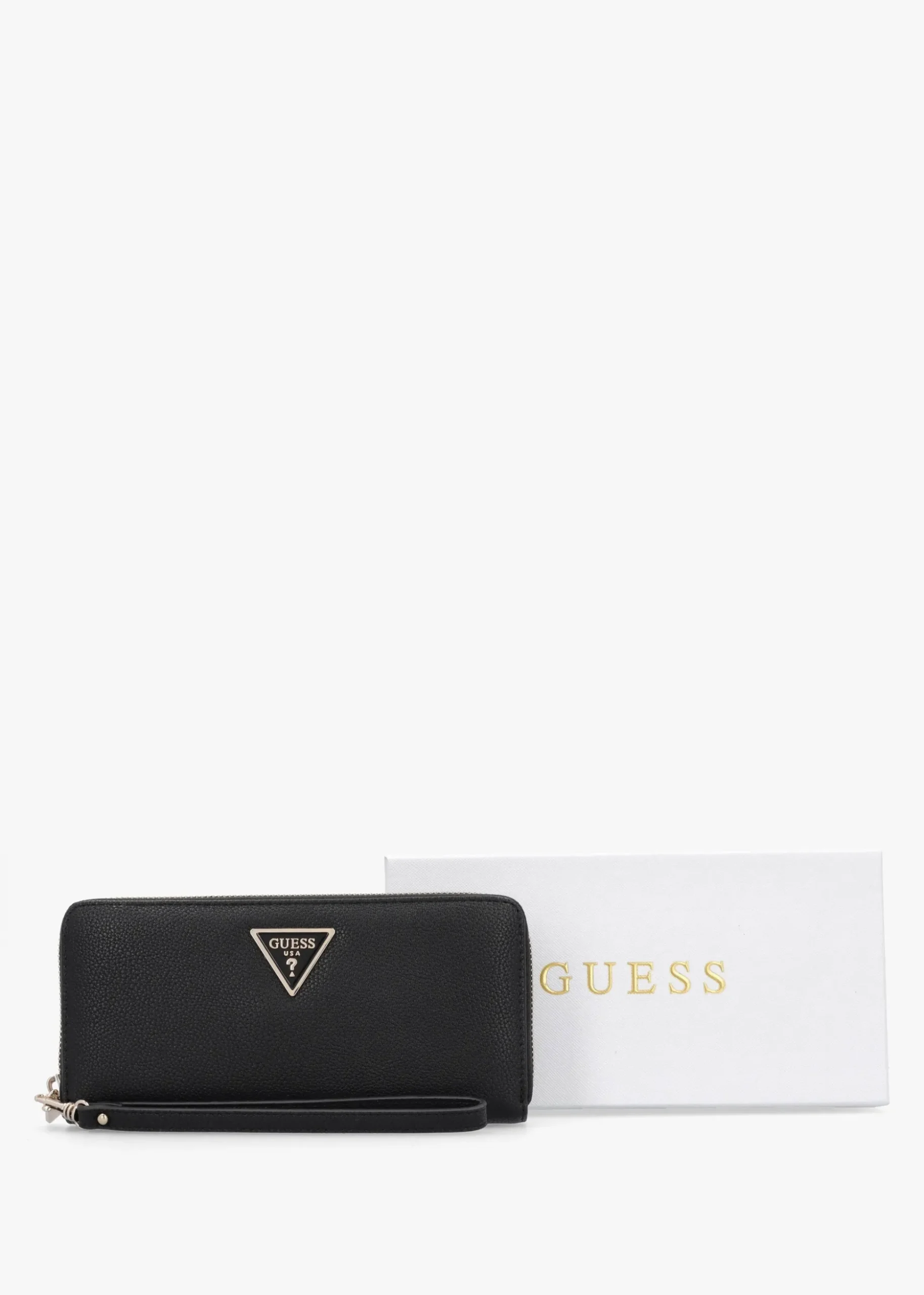 Large Laurel Black Zip Around Wallet