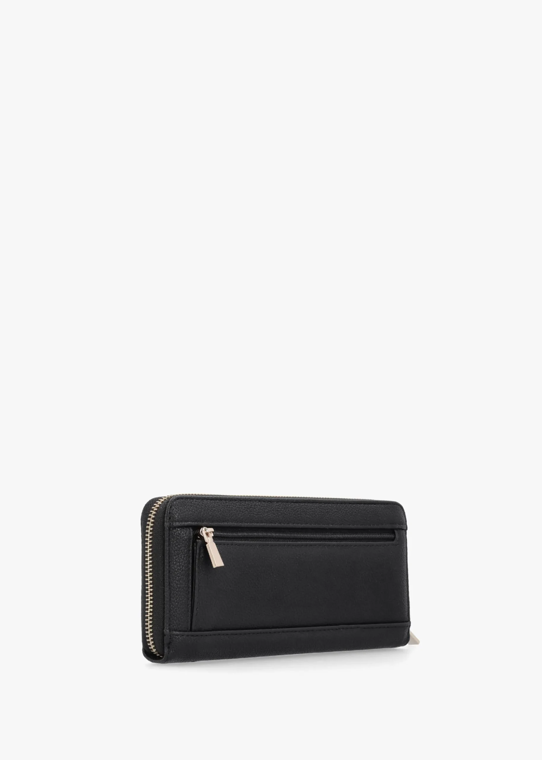 Large Laurel Black Zip Around Wallet