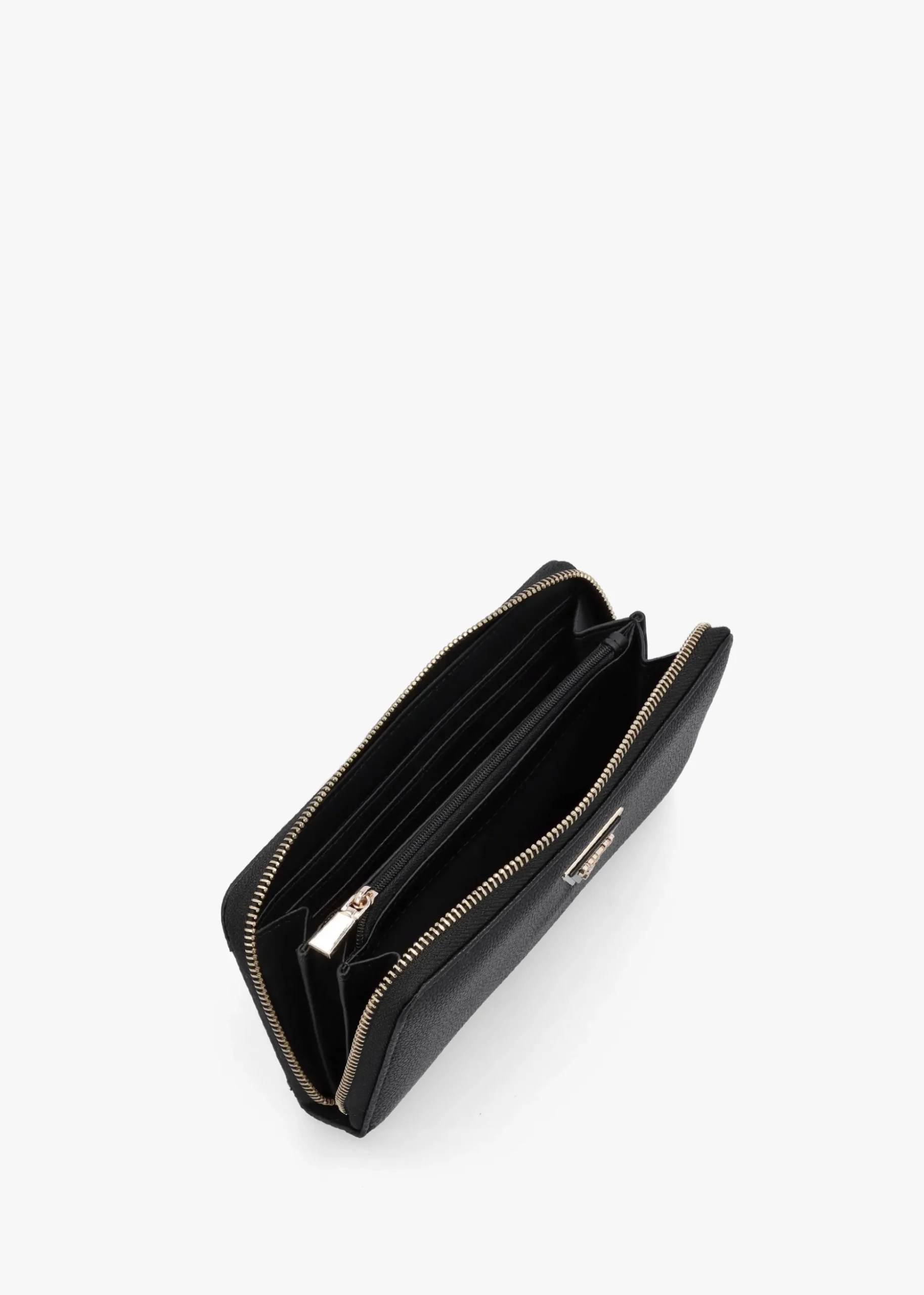 Large Laurel Black Zip Around Wallet