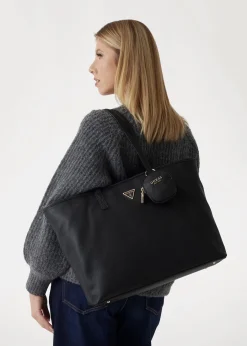 Large Power Play II Black Tech Tote Bag