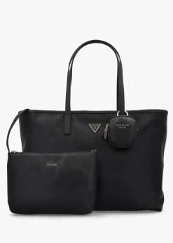 Large Power Play II Black Tech Tote Bag