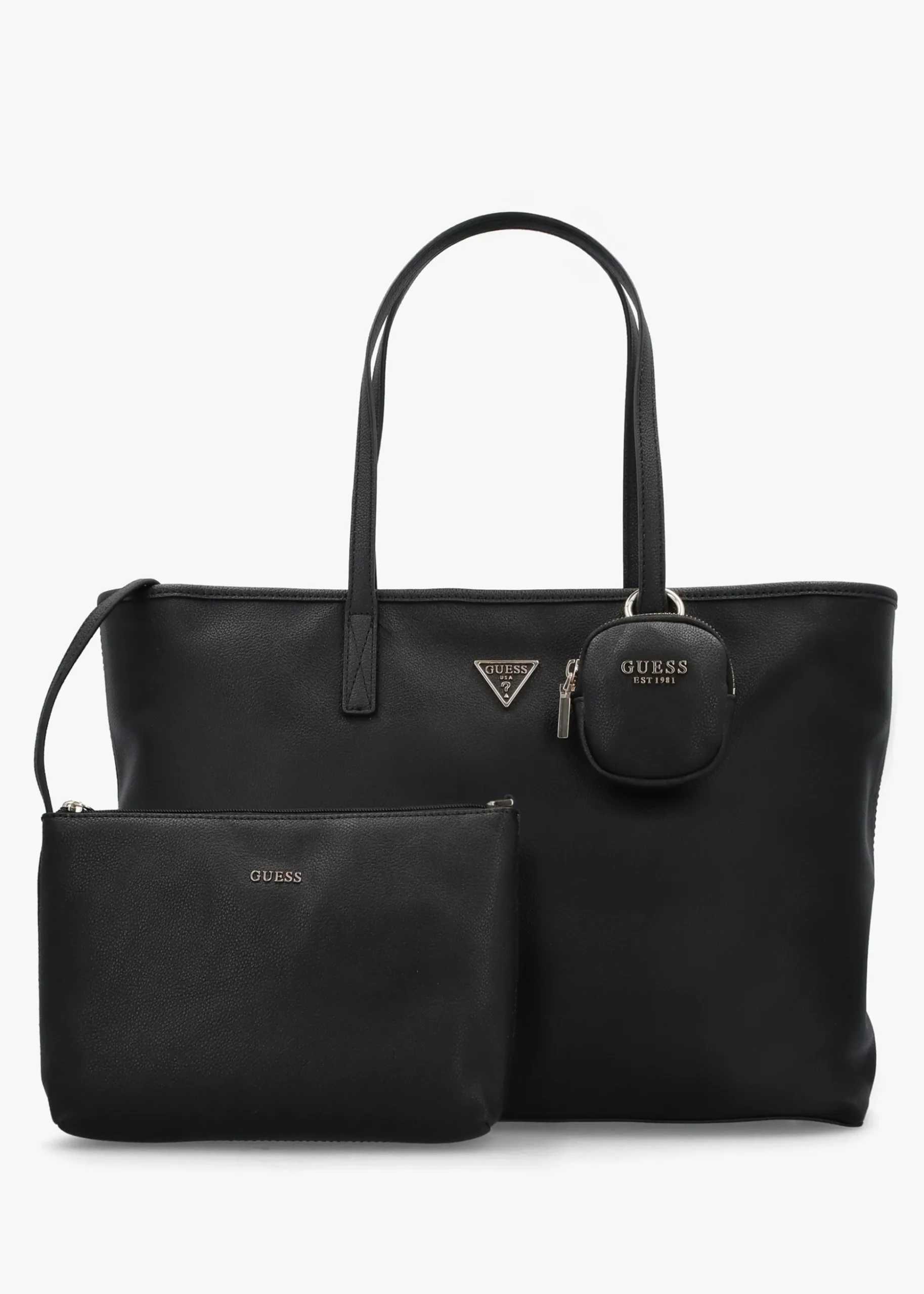 Large Power Play II Black Tech Tote Bag