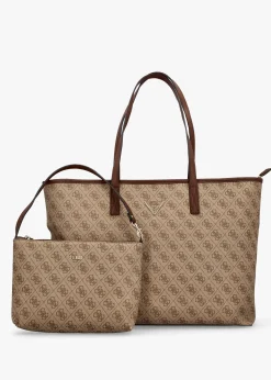 Large Power Play Latte Logo Tech Tote Bag
