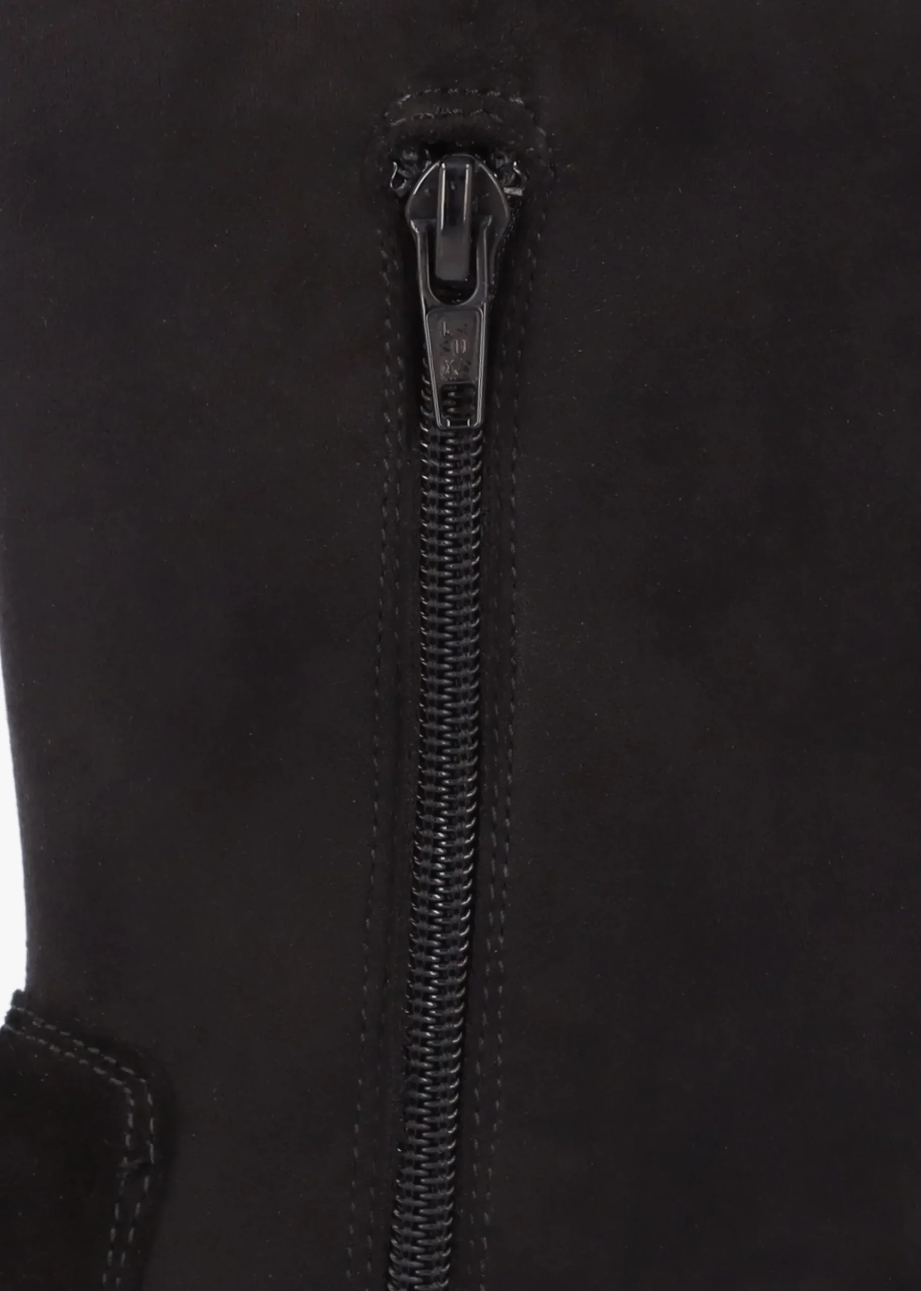 Larisa Black Suede Stretch Over The Knee Boots