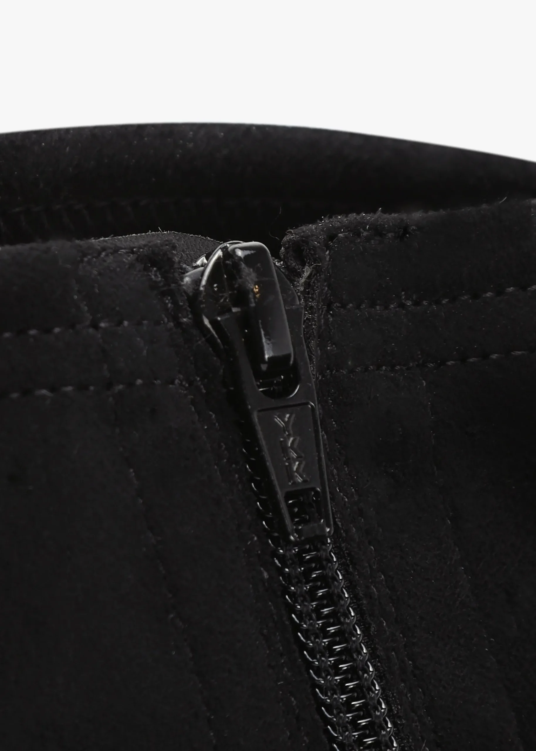Larity Black Suedette Ankle Boots