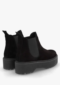 Lassi Black Suede Chunky Chelsea Boots
