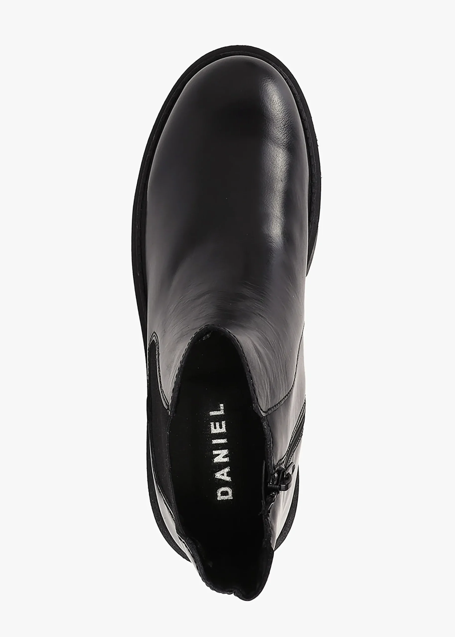 Leah Black Leather Chelsea Boots