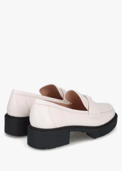 Leah Chalk Leather Chunky Loafers
