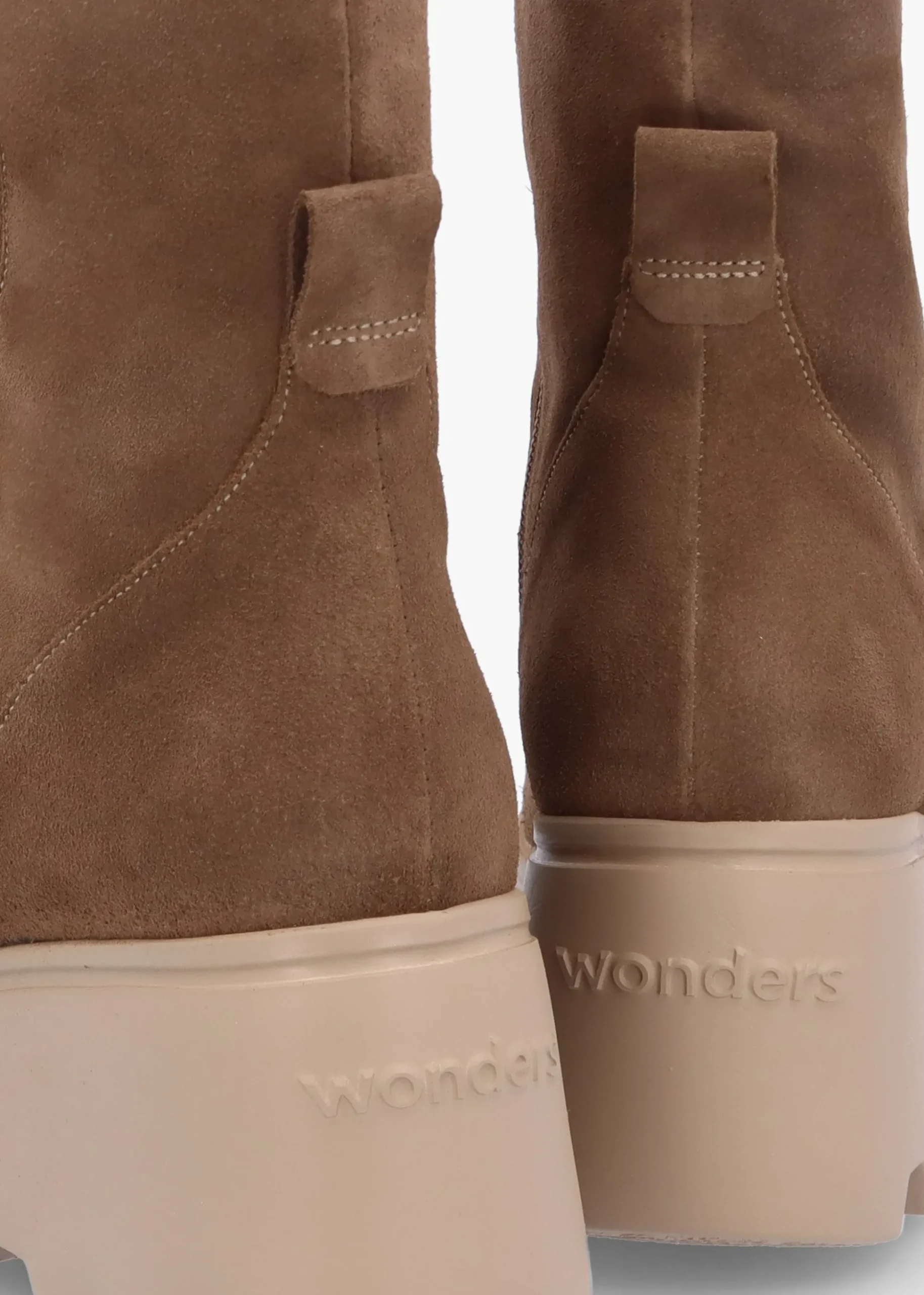 Leeds Taupe Suede Wedge Ankle Boots