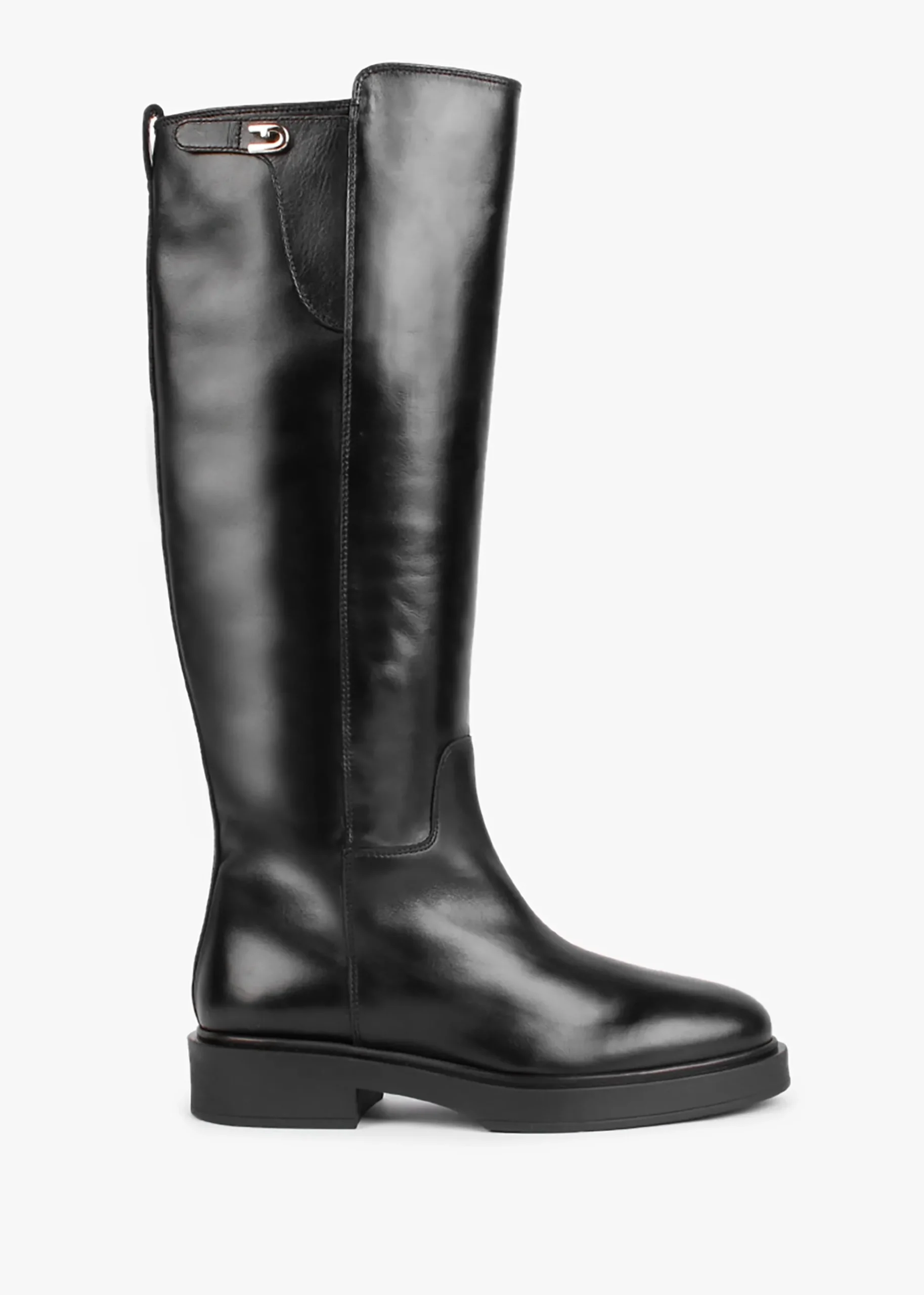 Legacy Black Leather Knee Boots